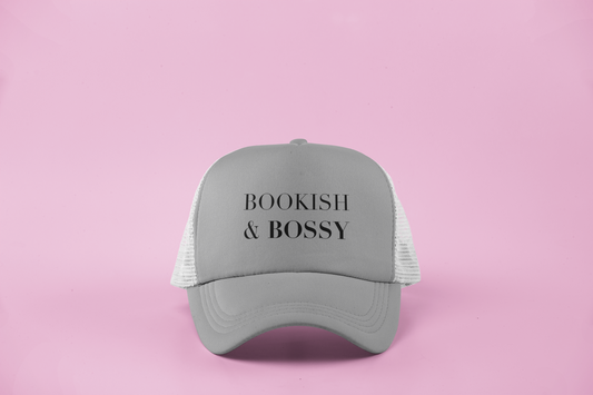 Bookish & Bossy Snapback Trucker Cap for Book Lovers