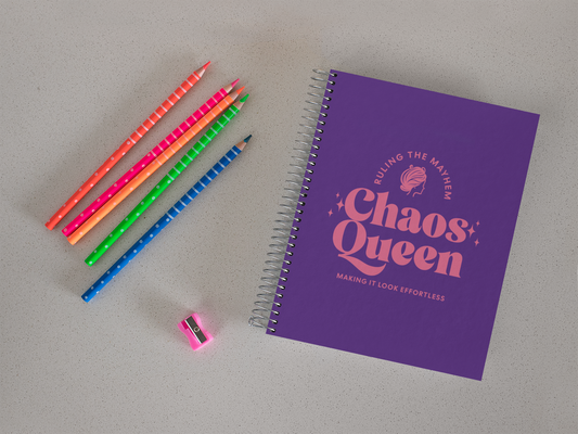 Chaos Queen Spiral Notebook - Ruled Line for Creative Minds